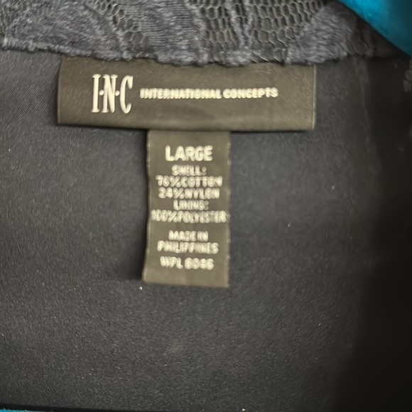 INC Lace Peplum Jacket Large - Picture 2 of 3